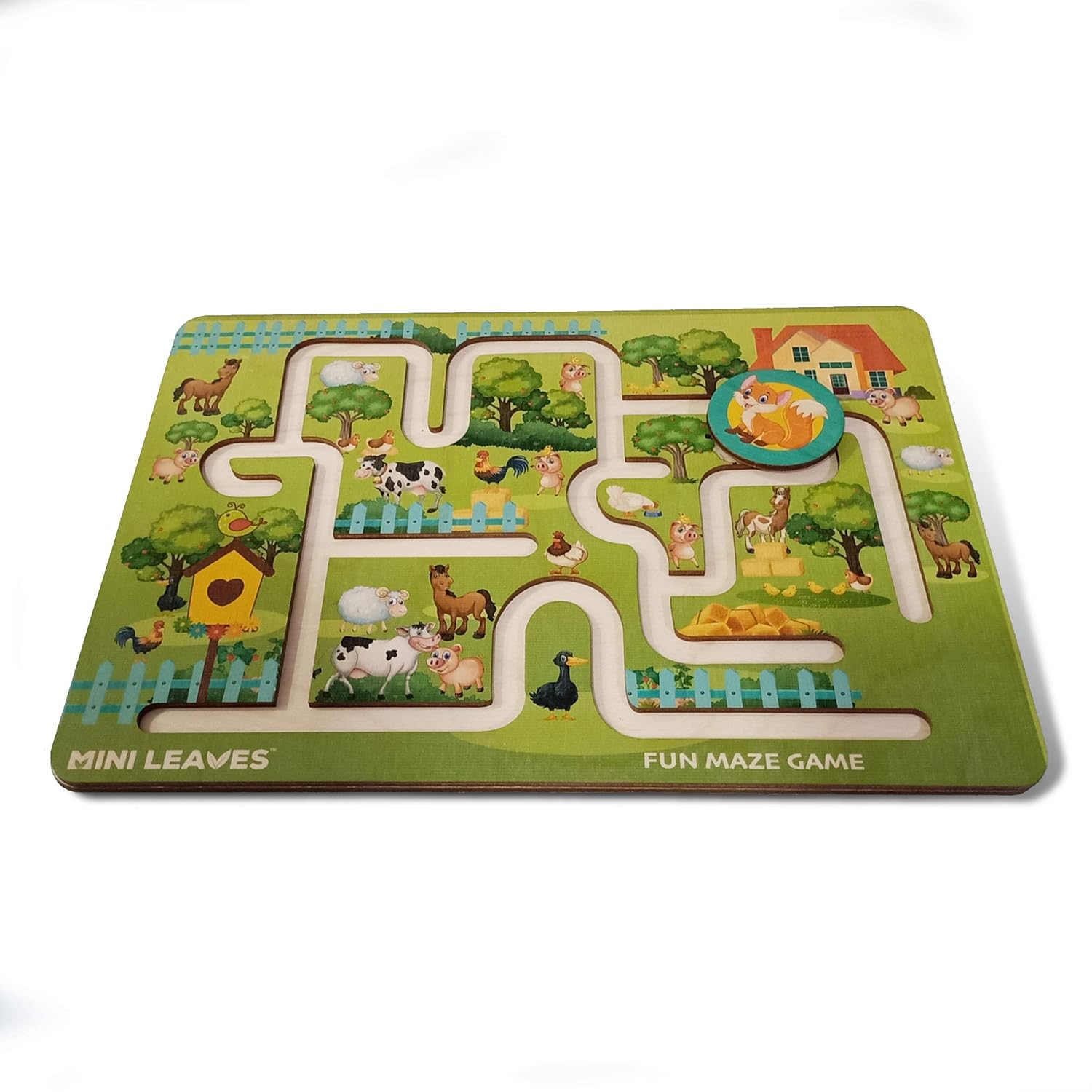 Mini Leaves™ Farm Maze Game – Little Fox Adventure