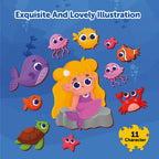 Mermaid Art Puzzle DIY Puzzle with Unique Design 4+ Years - Mini Leaves