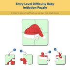 Christmas Wooden 4 Pieces Puzzle Set of 6