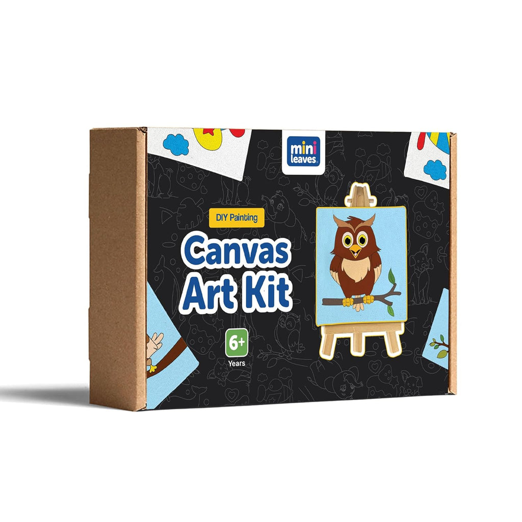 Canvas Craft Art Paint Kit for Beginner 4 to 6 Years- Set of 4