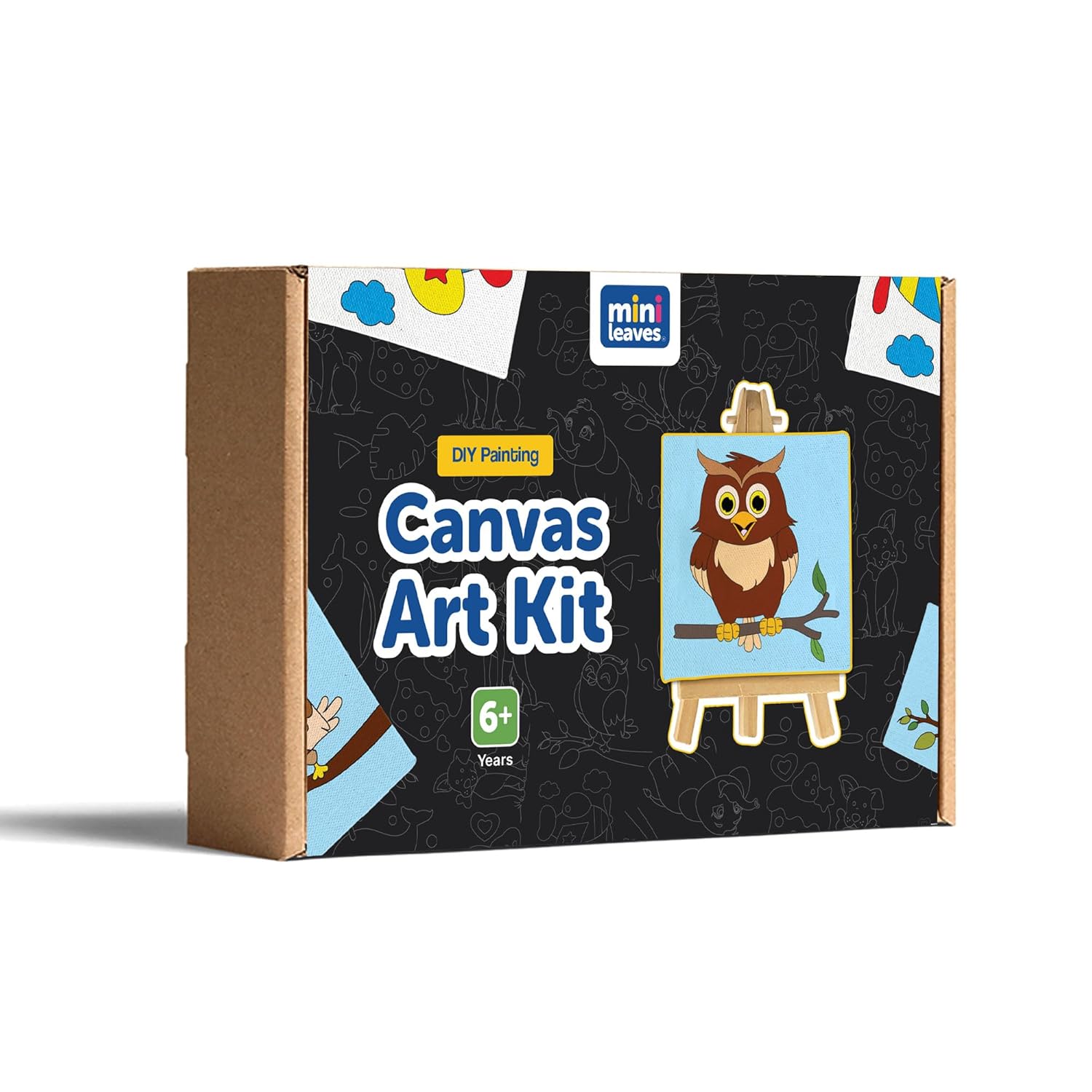 Canvas Craft Art Paint Kit for Beginner 4 to 6 Years- Set of 4