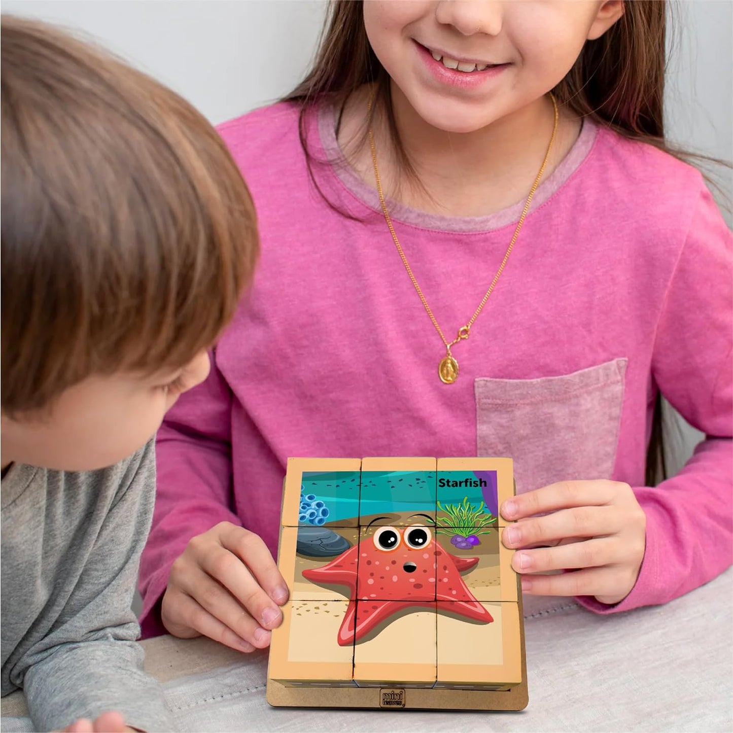 Cube Blocks Ocean Animals 6 Sides with 6 Animal 2+ Years