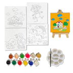 Mini Canvas Art and Craft Paint Kit For 4+ Set of 4