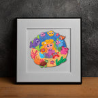 Mermaid Art Puzzle DIY Puzzle with Unique Design 4+ Years - Mini Leaves