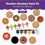 Mandala Tea Coasters Art and Craft Kit 6+ Years- Beginner