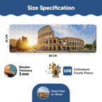 Panorama View Colosseum Wooden Puzzle (108 Pieces)