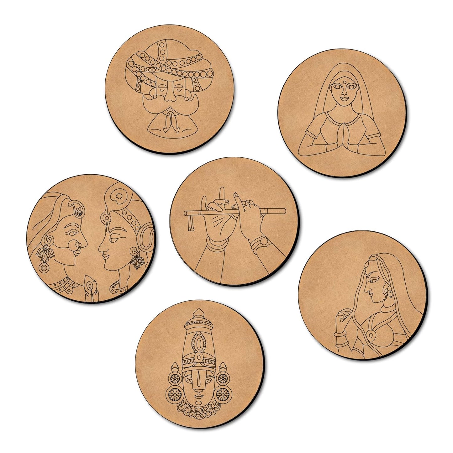 Mandala Tea Coasters Art and Craft Kit 9+ years Advance