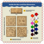 Madhubani DIY Tea Coaster Paint Art Kit