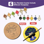 Mandala Tea Coasters Art and Craft Kit 9+ years