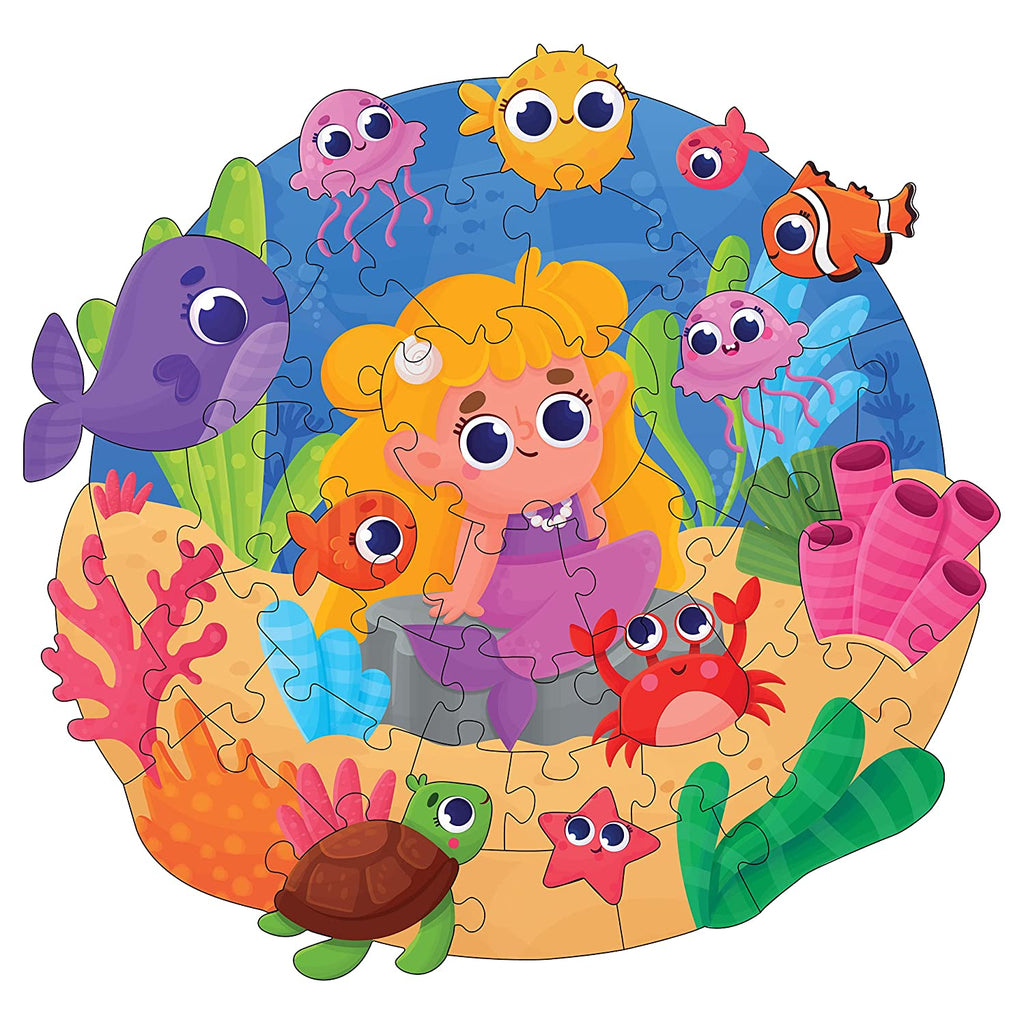 Mermaid Art Puzzle DIY Puzzle with Unique Design 4+ Years - Mini Leaves