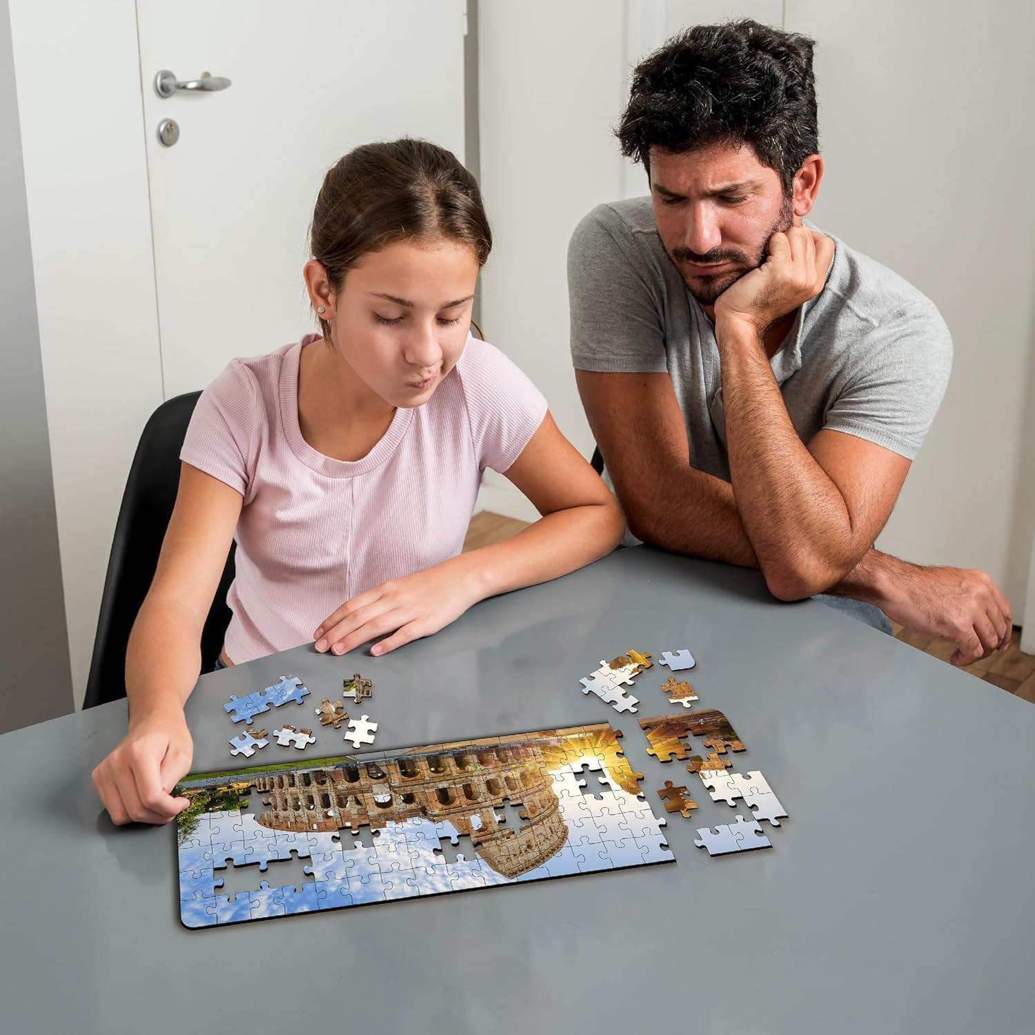 Panorama View Colosseum Wooden Puzzle (108 Pieces)