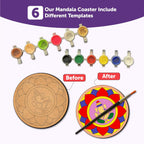 Mandala Tea Coasters Art and Craft Kit 6+ Years- Beginner