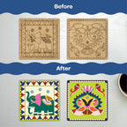 Madhubani DIY Tea Coaster Paint Art Kit