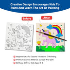 Mini Canvas Art and Craft Paint Kit For 4+ Set of 4