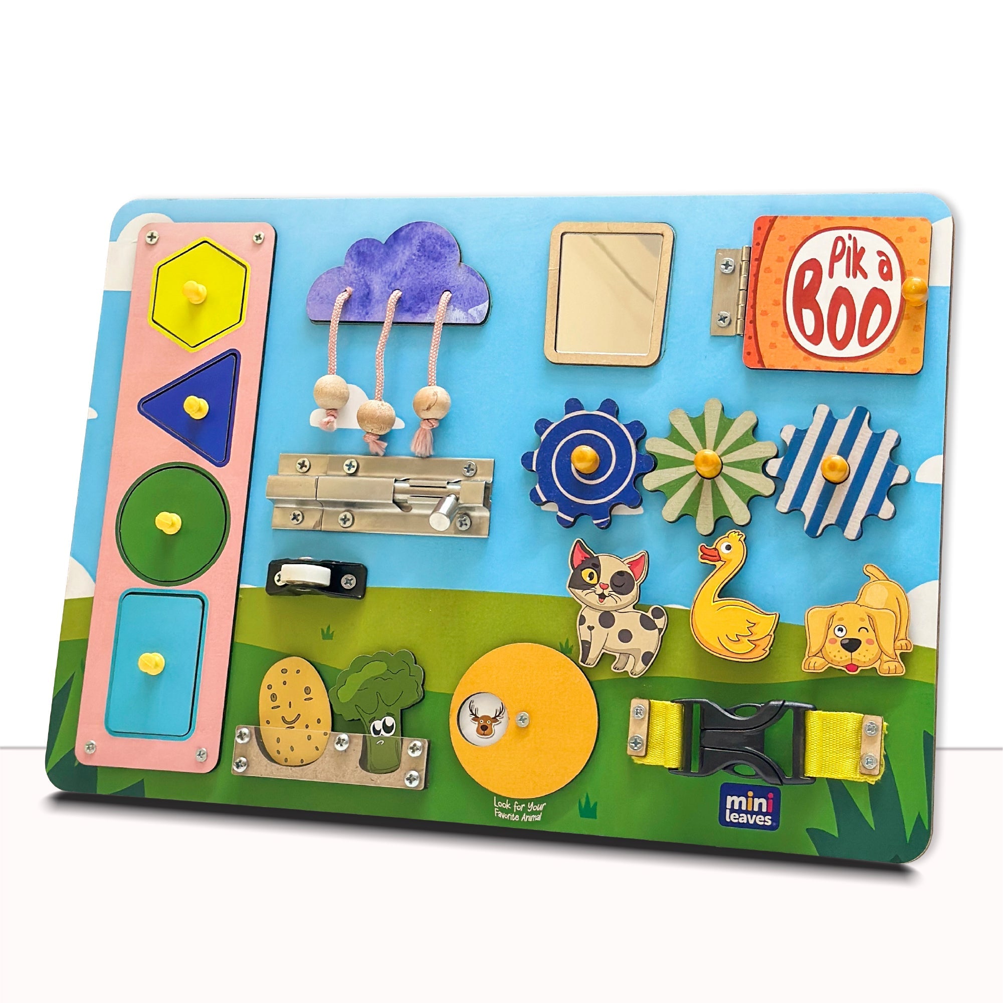 Mini Leaves™ Wooden Busy Board