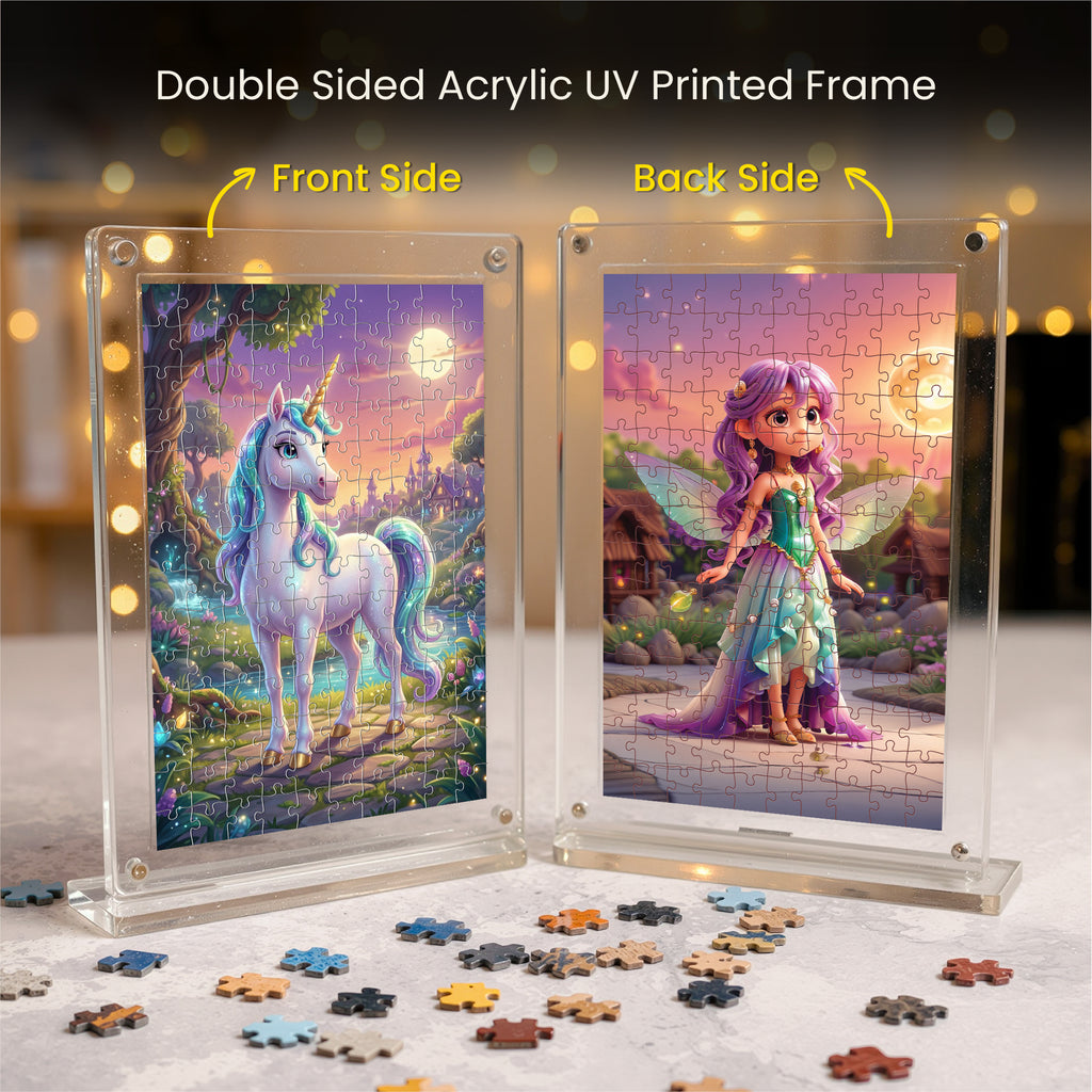 Unicorn & Angel Acrylic Frame Puzzle