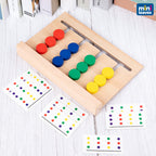 Montessori Slide & Match Wooden Color Puzzle With 25 Flashcards