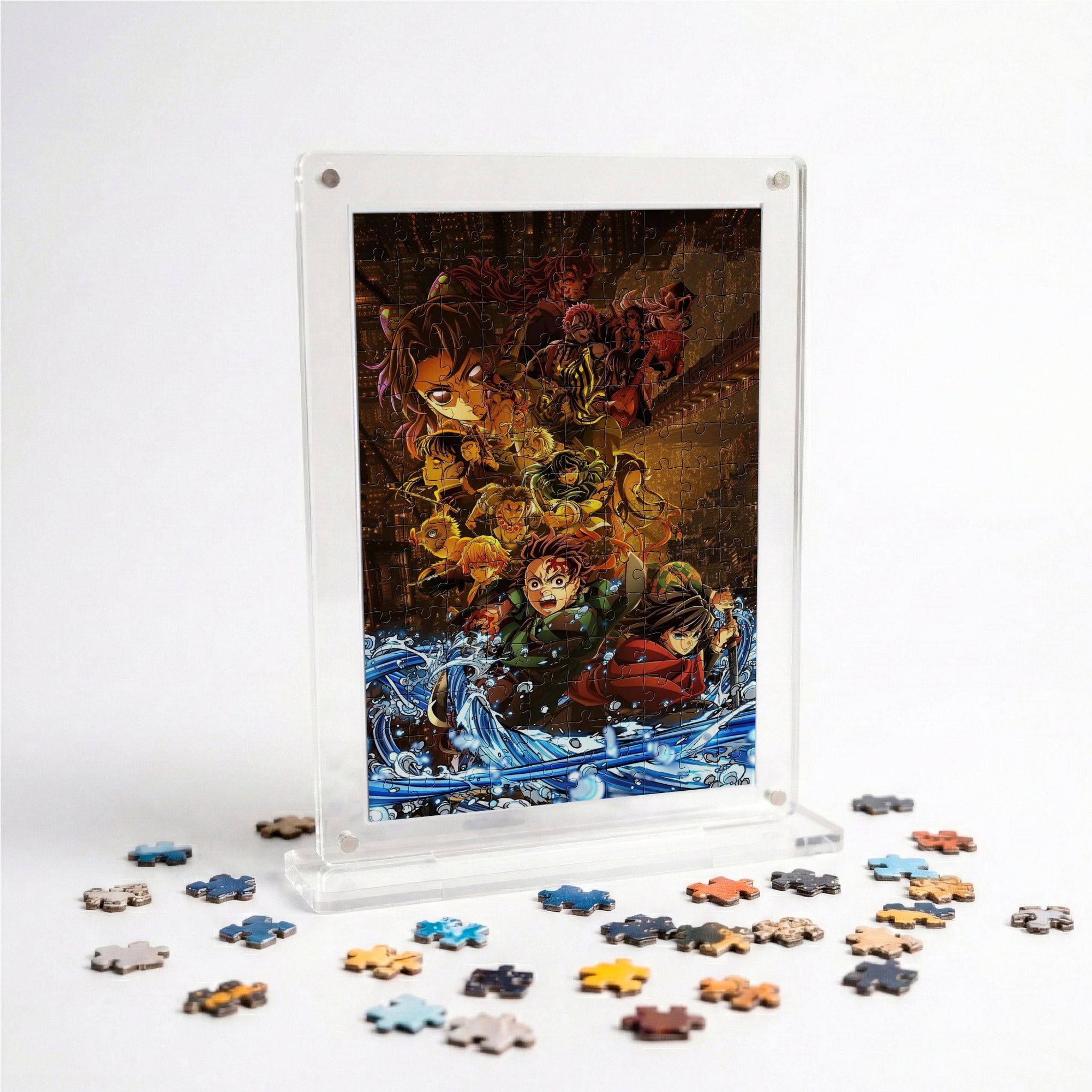 Demon Slayer Acrylic Anime Frame Puzzle | 140 Pieces | Anime Series