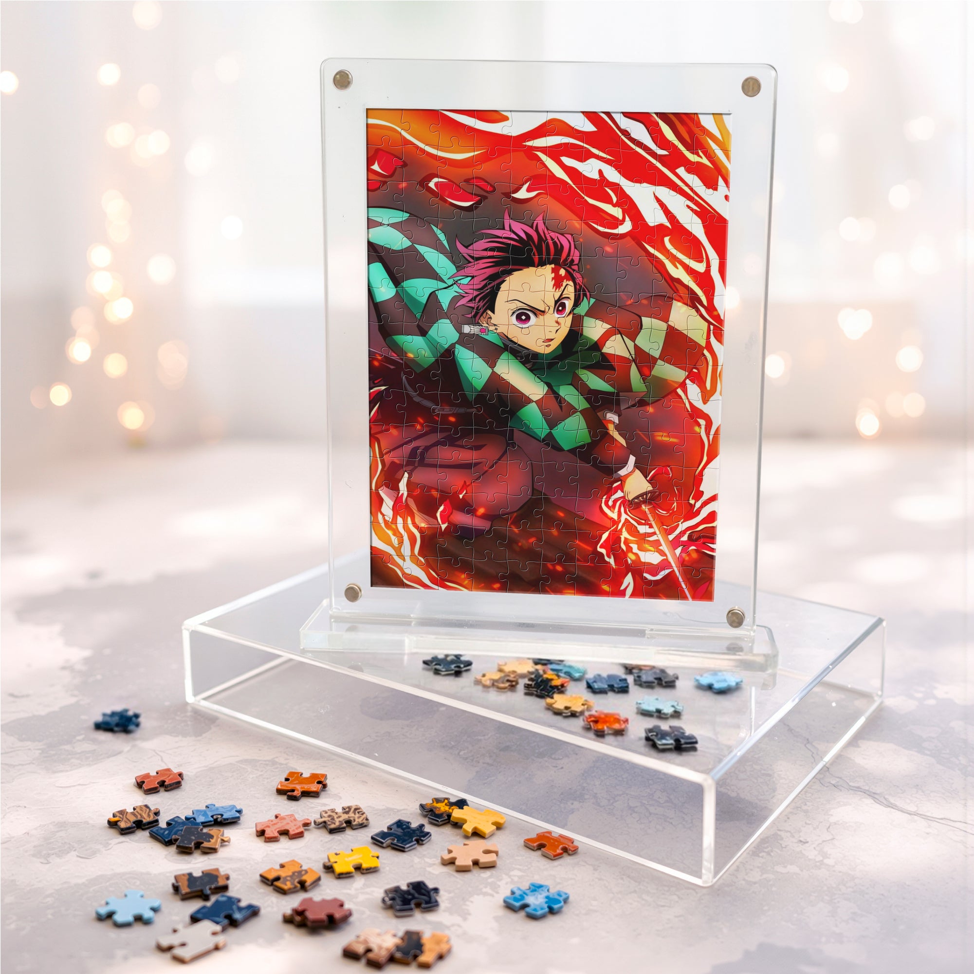 Demon Slayer Acrylic Anime Frame Puzzle | 140 Pieces | Anime Series