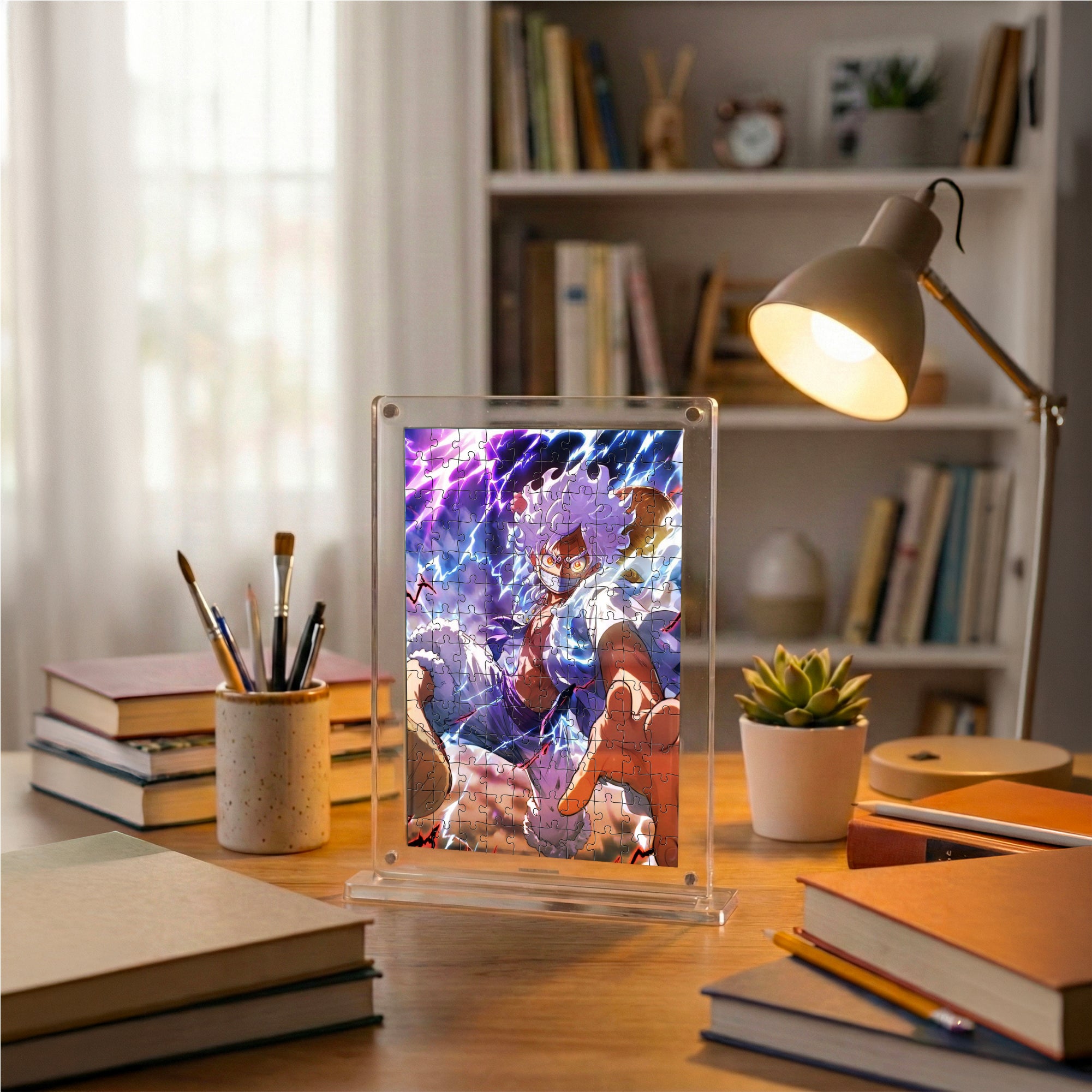 One Piece Acrylic Anime Frame Puzzle | 140 Pieces | Anime Series