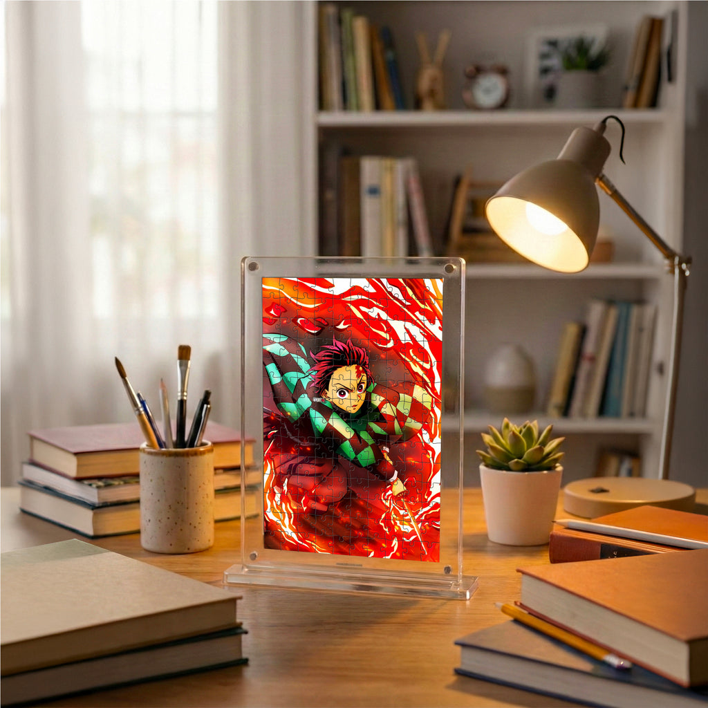 Demon Slayer Acrylic Anime Frame Puzzle | 140 Pieces | Anime Series