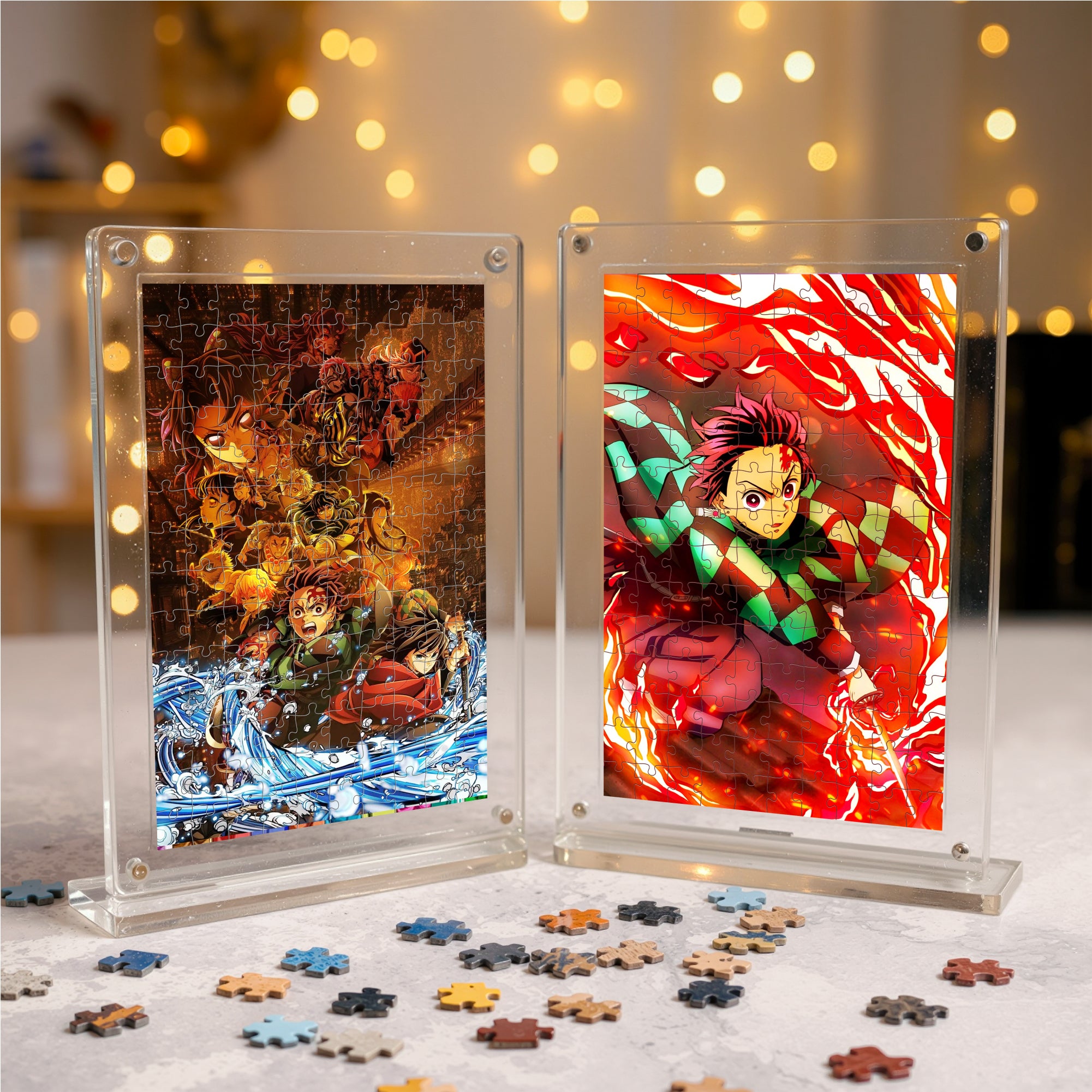 Demon Slayer Acrylic Anime Frame Puzzle | 140 Pieces | Anime Series