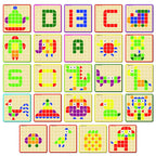 Wooden Pattern Block Puzzle Toy (157 Pieces)