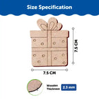 DIY Christmas Santa Claus Wooden Fridge Magnets Cut Outs 6+ Years