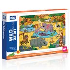 Wild Safari Animal 35 Pieces Puzzle 3+Years - Mini Leaves