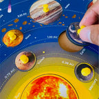 Solar Systems Wooden Knob Puzzle 3 Years+
