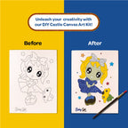 Baby Girl DIY Canvas Art and Paint Kit 6+ Years