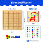 Wooden Pattern Block Puzzle Toy (157 Pieces)