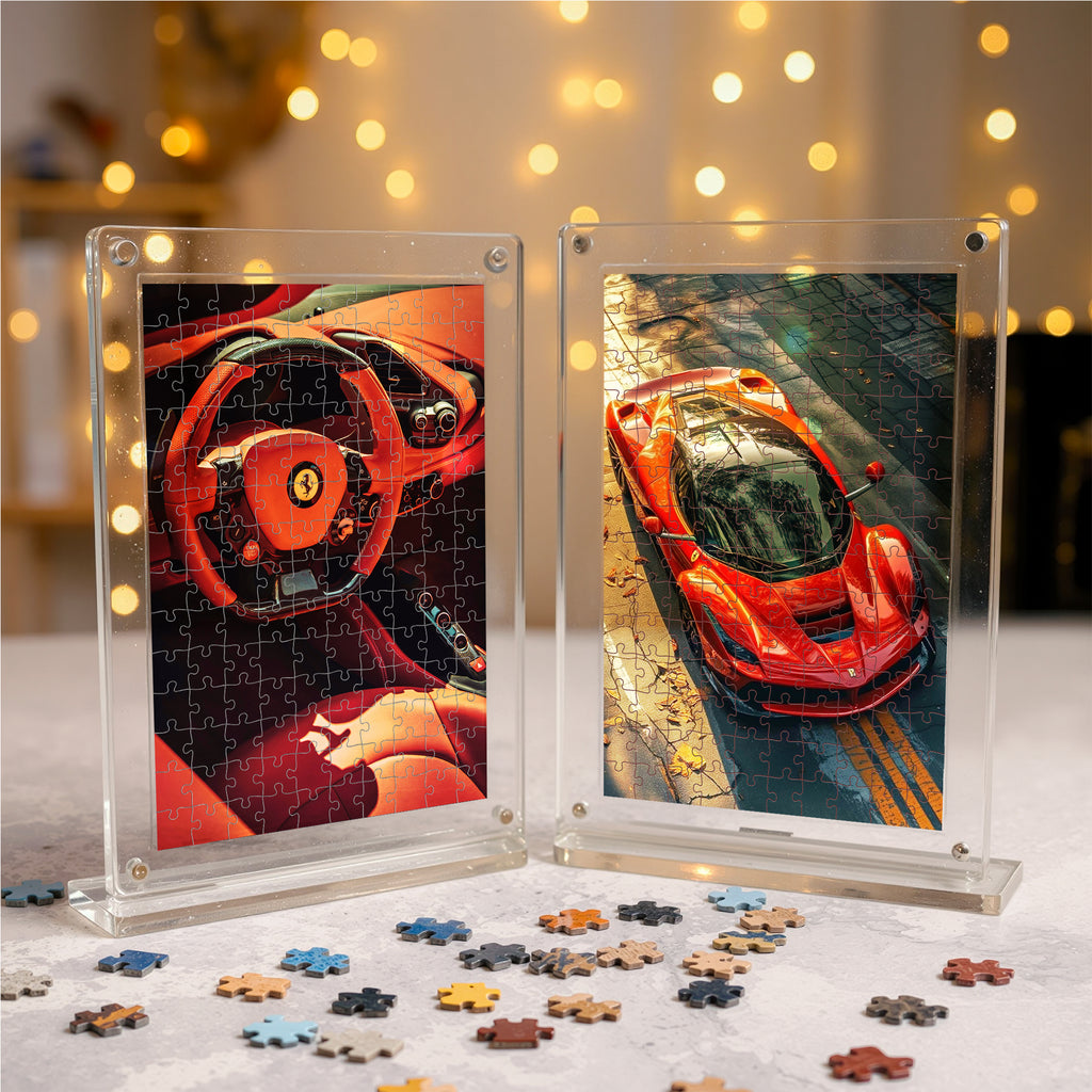 Ferrari Acrylic Automotive Frame Puzzle- Automotive Series