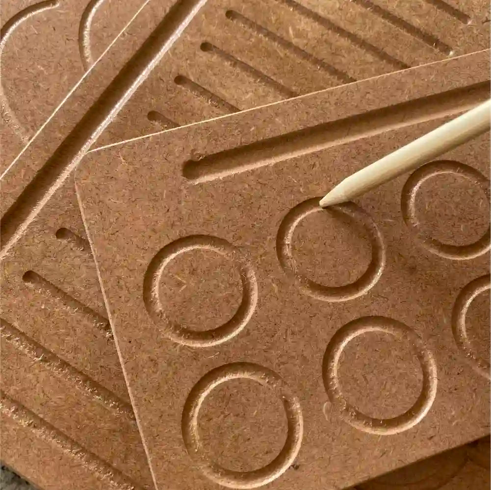 Patterns Prewriting Tracing Board  Set of 4 for 3+ Years - Mini Leaves