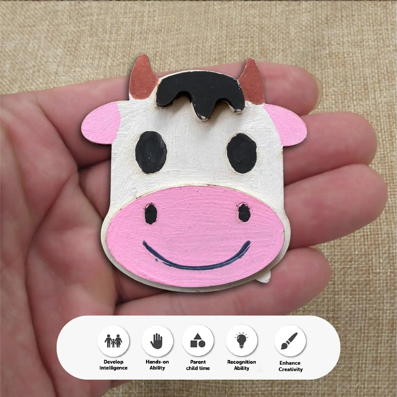 Fridge Magnets DIY Art and Craft Paint kit for Kids 4+ Years 8 Pieces