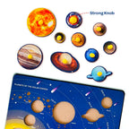 Solar Systems Wooden Knob Puzzle 3 Years+
