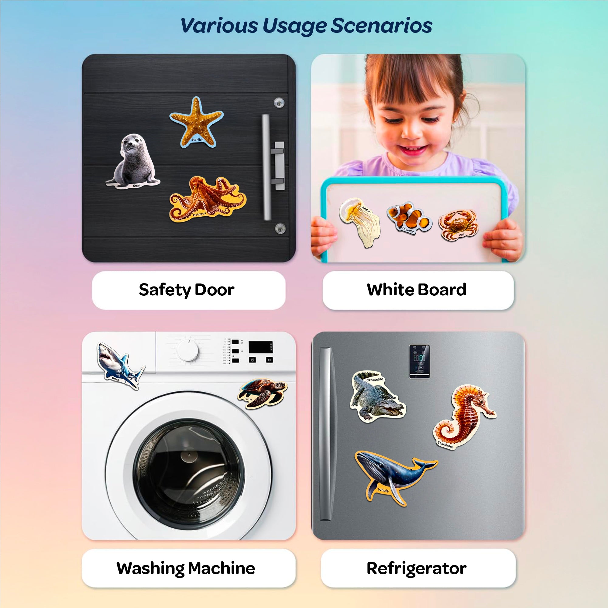 Sea Animals Fridge Magnets 3+ Years