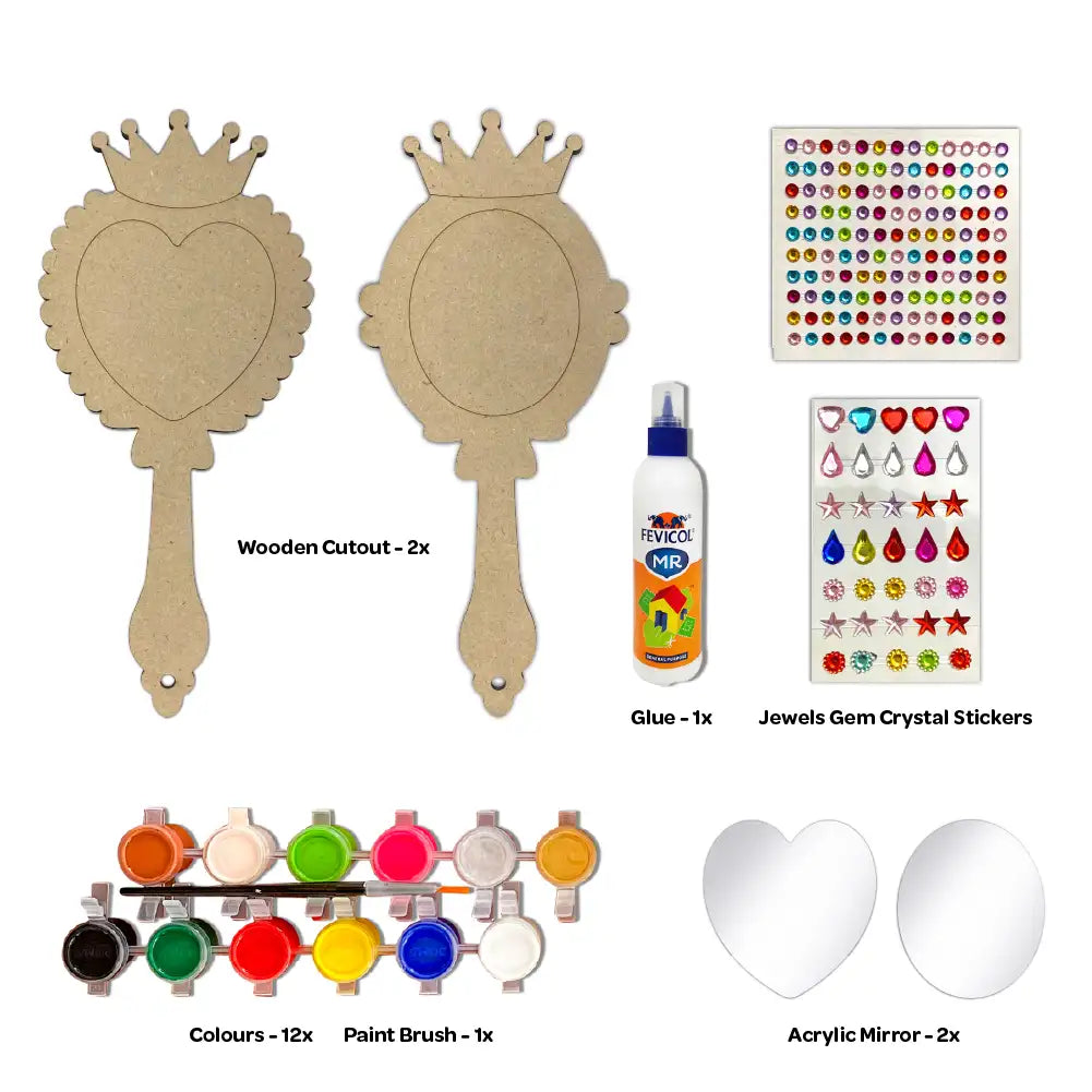 Creative Me” Mirror DIY Art & Craft Paint Kit Set of 2