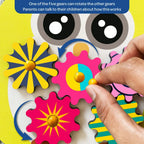 Owl Wooden Gear Toys with 5 Interchangeable Gears for 2+ Years