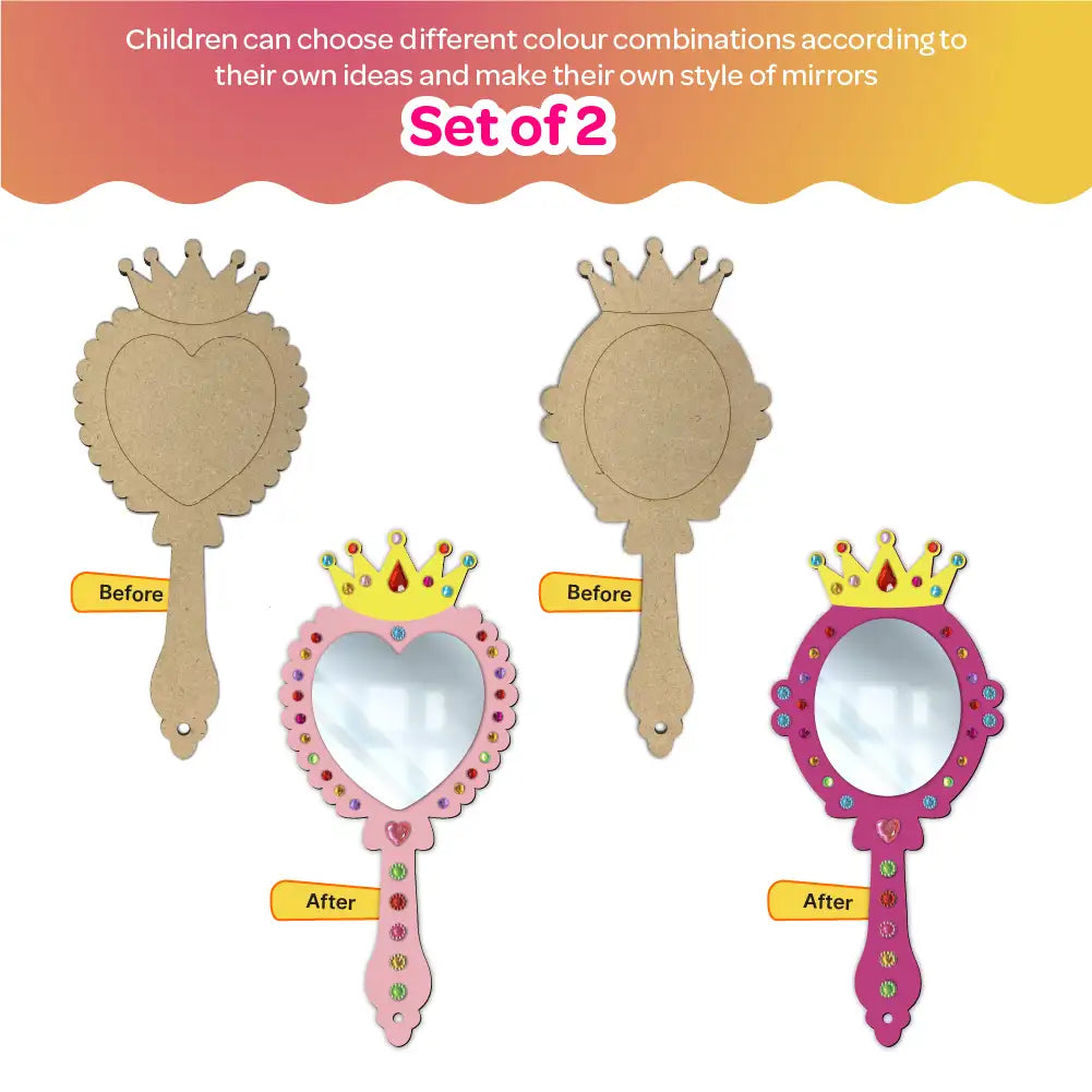 Creative Me” Mirror DIY Art & Craft Paint Kit Set of 2