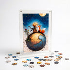 Acrylic Miniature Frame Puzzle | Magnetic Display Jigsaw Puzzle (140 Pieces) | Mini Leaves