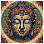 The Buddha | Unique Shape Wooden Puzzle | Mini Leaves
