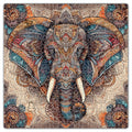 Majestic Elephant | Unique Shape Wooden Puzzle | Mini Leaves