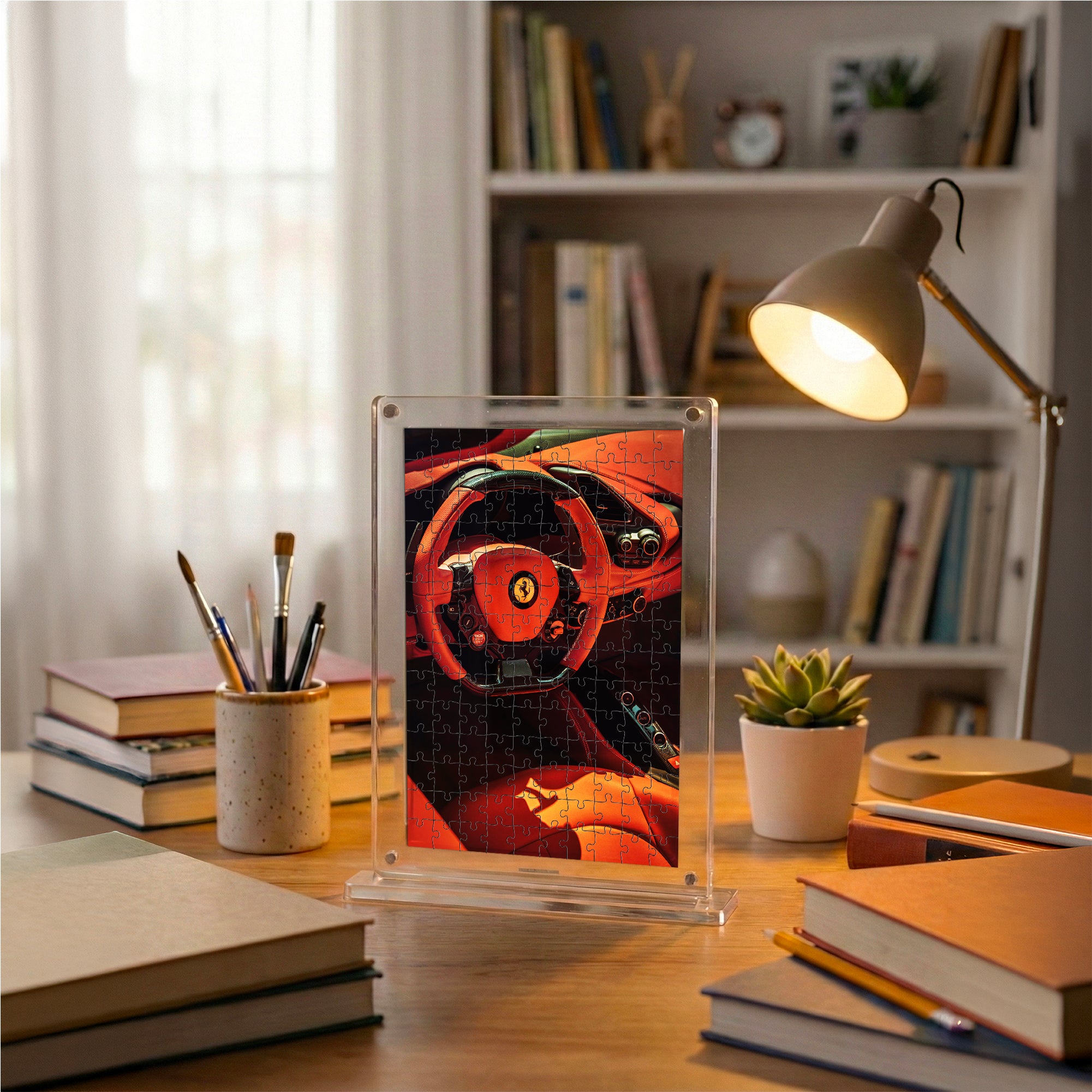 Ferrari Acrylic Automotive Frame Puzzle- Automotive Series