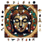 The Buddha | Unique Shape Wooden Puzzle | Mini Leaves