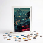 Old Mustang Acrylic Frame Puzzle- Automotive Series
