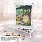 My Neighbor Totoro Miniature Frame Puzzle | Magnetic Display Jigsaw Puzzle (140 Pieces) | Mini Leaves