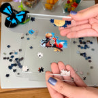 Acrylic Miniature Frame Puzzle | Magnetic Display Jigsaw Puzzle (140 Pieces) | Mini Leaves