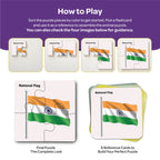 National Symbols 4 Pieces Wooden Puzzles 2+ Years