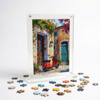European Street Cafe Frame Puzzle